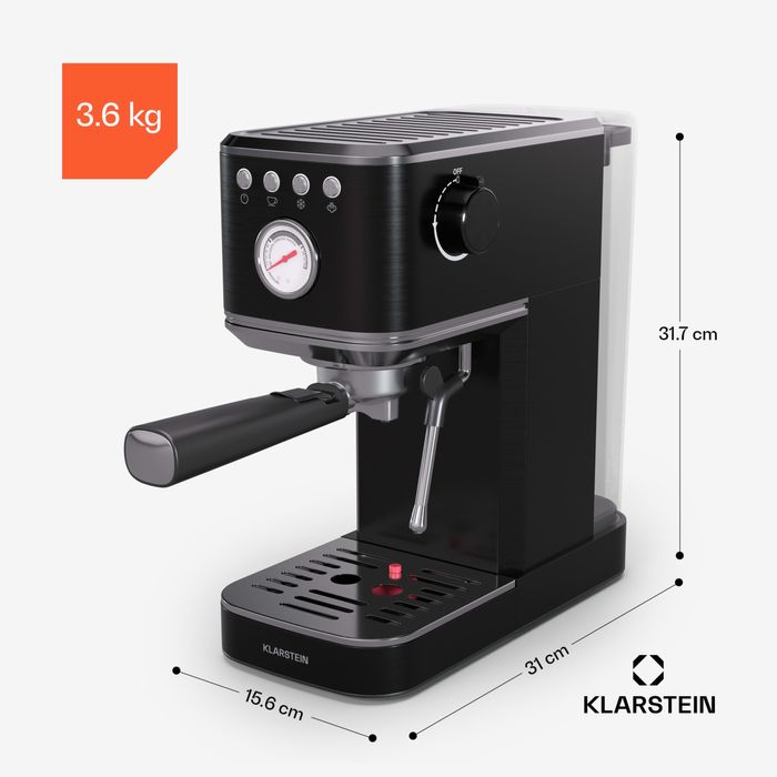 Кофеварка рожковая  SteelPresso Slim 1350W 20bar(Hiмеччина)