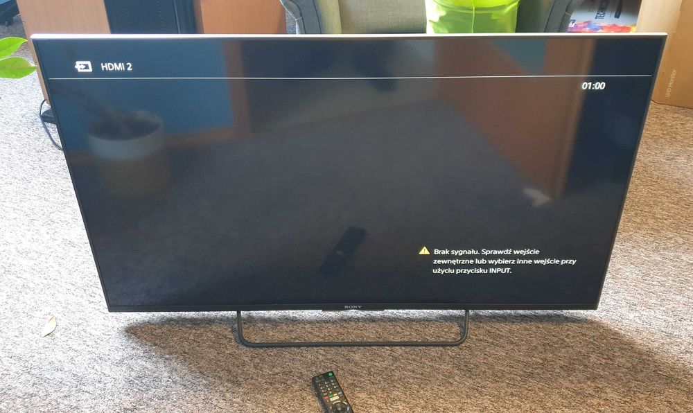 Telewizor Sony KDL-50W755C - sprawny, używany + uchwyt na ścianę