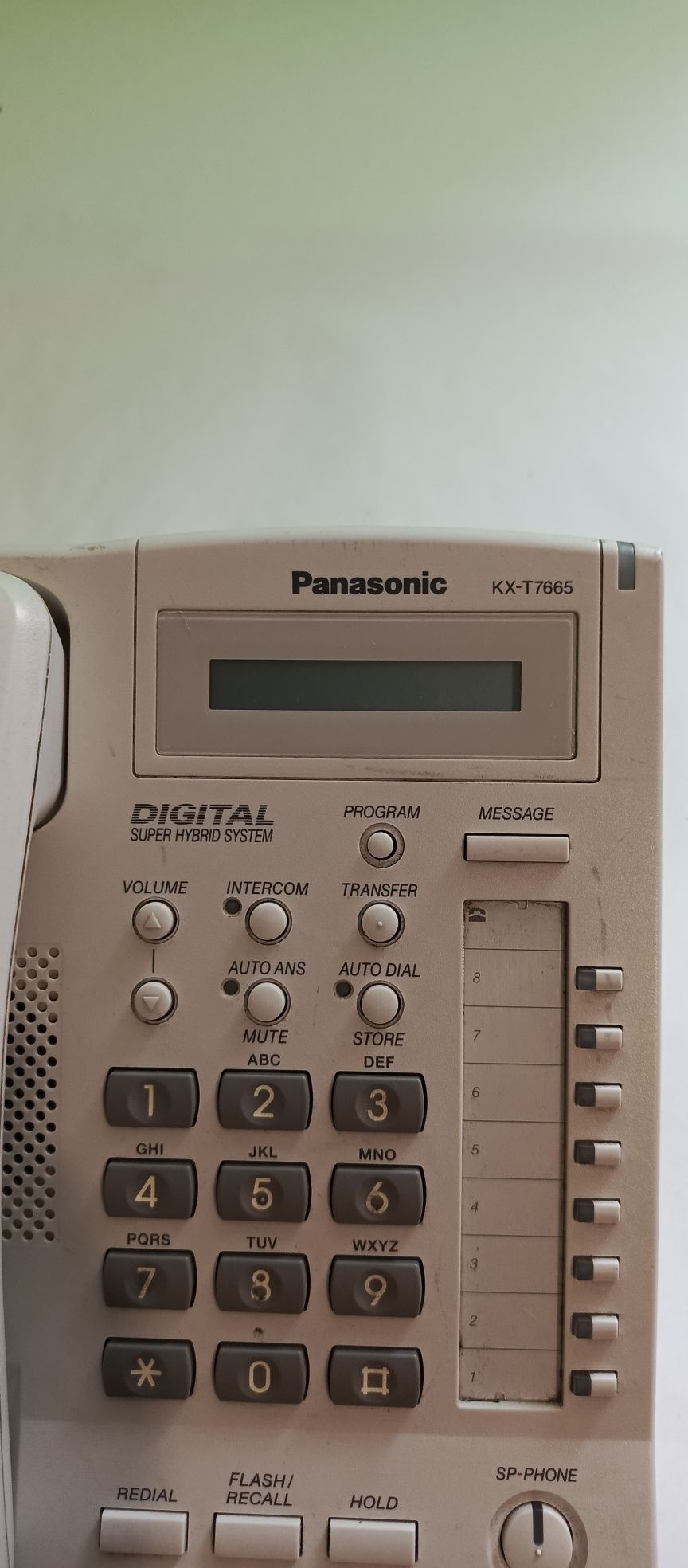 Telefon stacjonarny systemowy Panasonic model kx-t 7665