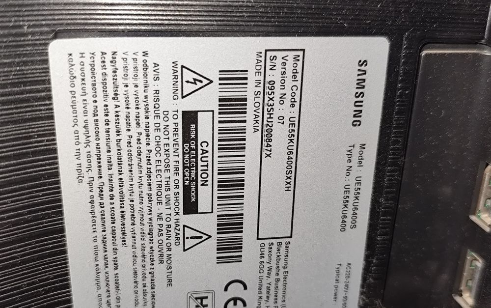 Samsung tv 55 cali