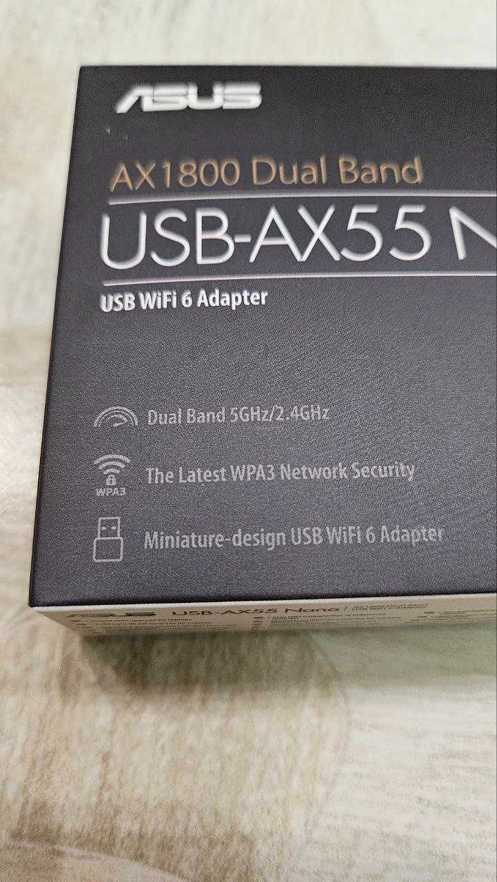 ASUS USB-AX55 Nano двухдиапазонный USB-адаптер WiFi 6