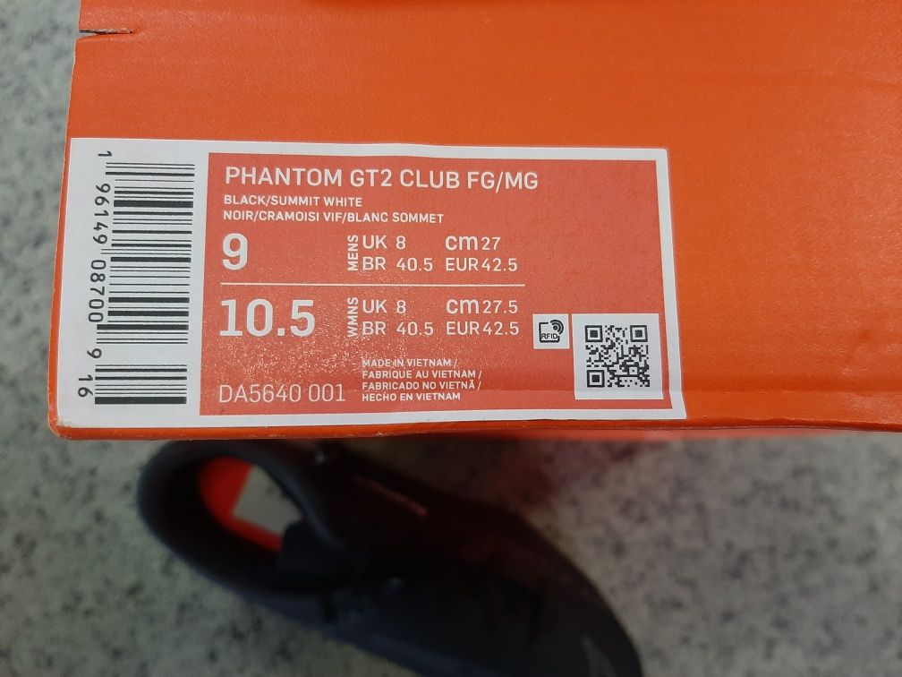 Buty "korki" NIKE Phantom GT2 Club, kilka rozmiarów