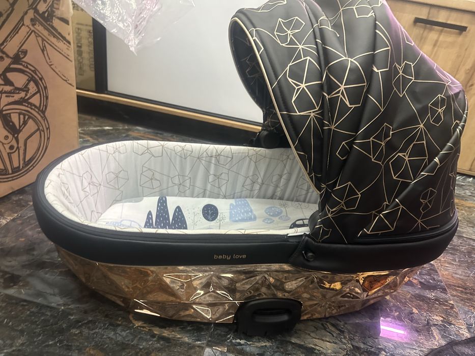 Wózek junama diamond heart black wersja V2