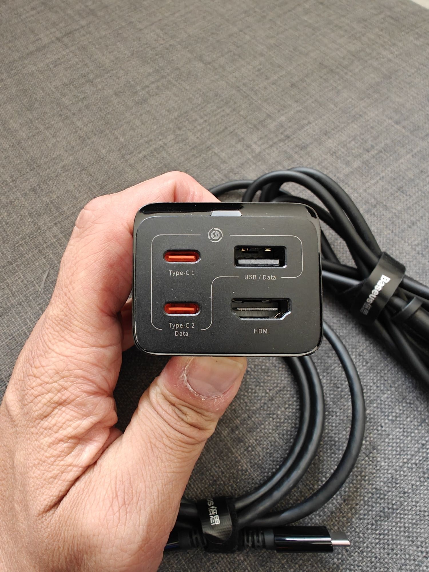 Baseus GaN5 Pro Fast Charger 67W – Carregador + Hub + cabo usb c