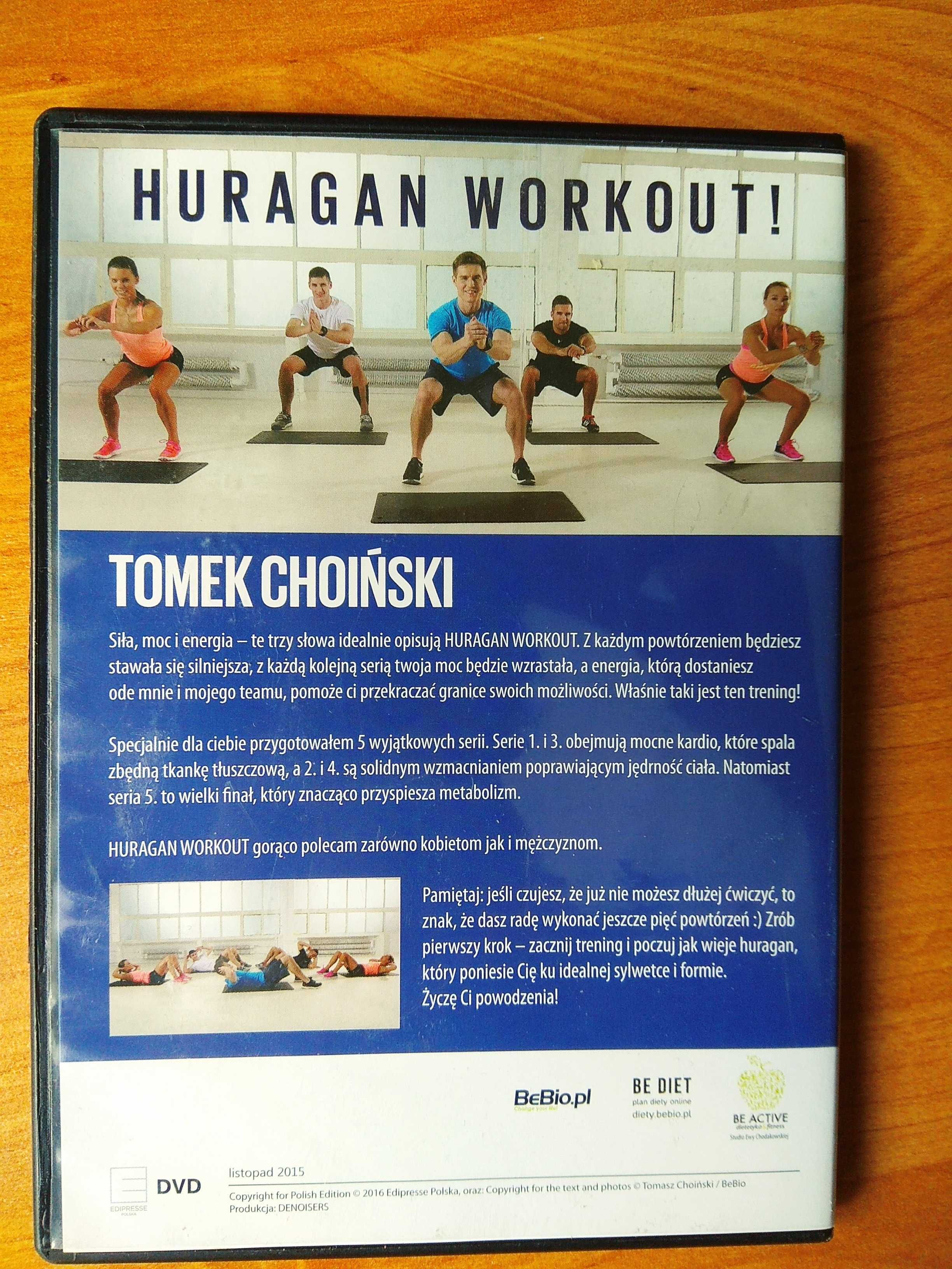 Tomek Choiński - Huragan Workout (DVD). Sprzedam.