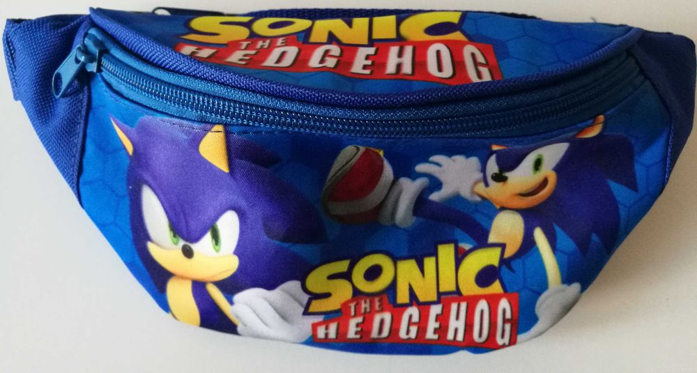Saszetka Nerka SONIC HEDGEHOG + Portfel  wzór 2  NOWE komplety