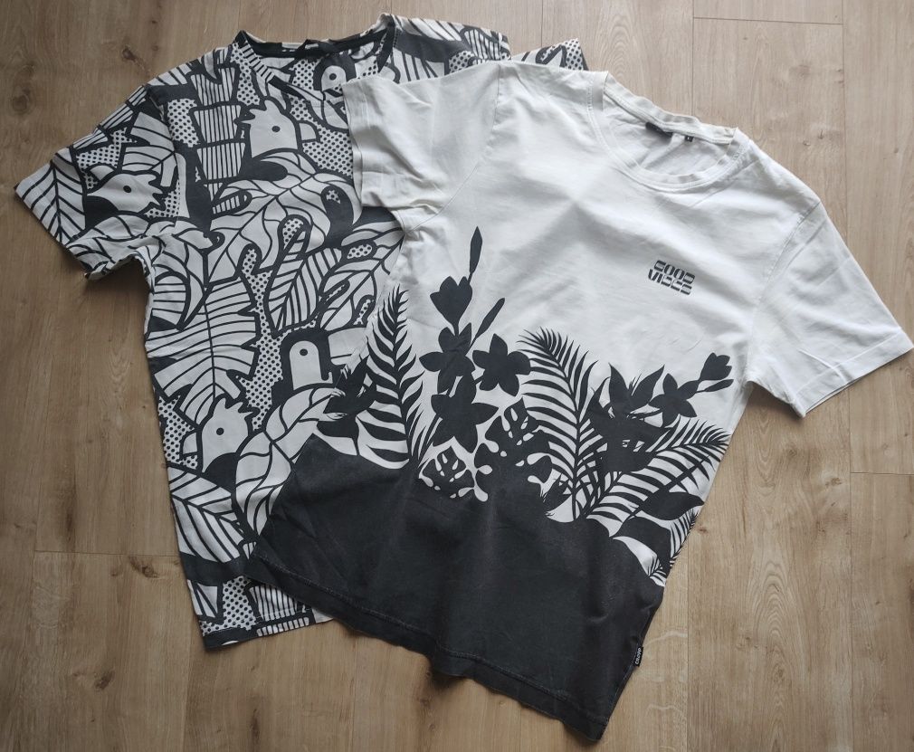 Koszulki t-shirty młodzieżowe 2 szt CROPP rozm. L