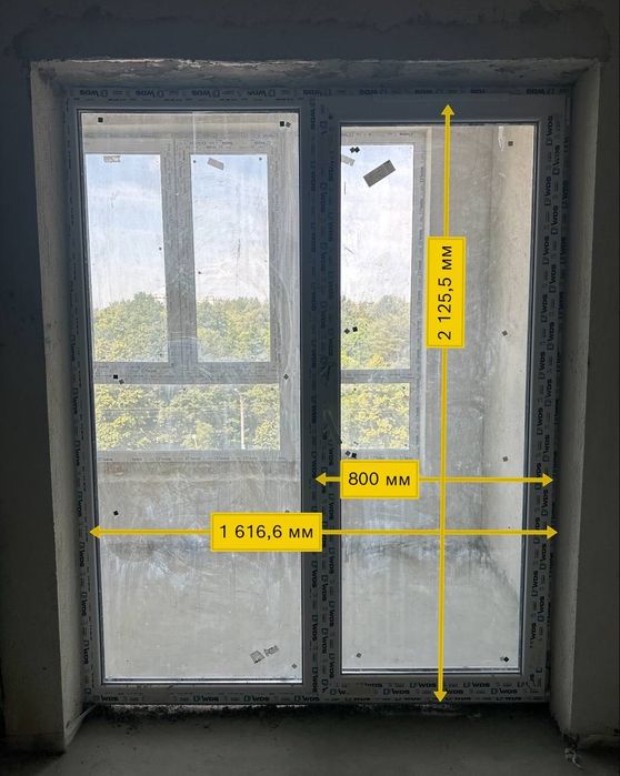 Двері металопластикові