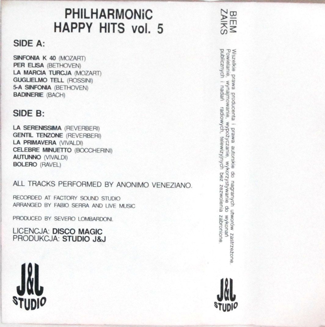 VA - Philharmonic Happy Hits vol. 5 (kaseta) BDB