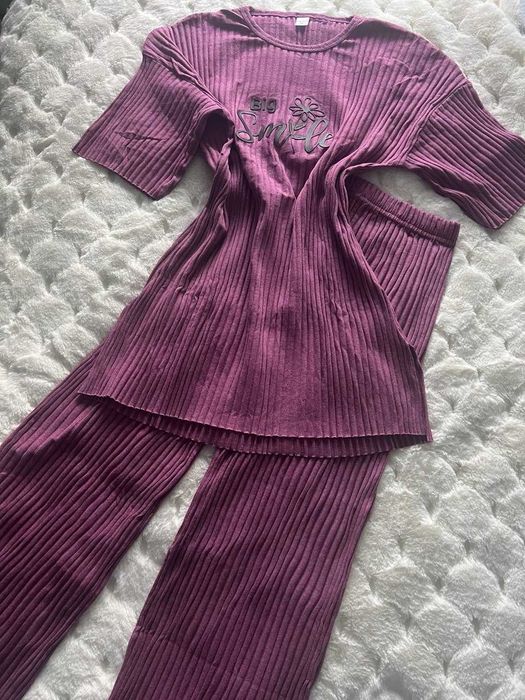 Жіночий домашній костюм Lindros кашкорсе, натуральна бавовна