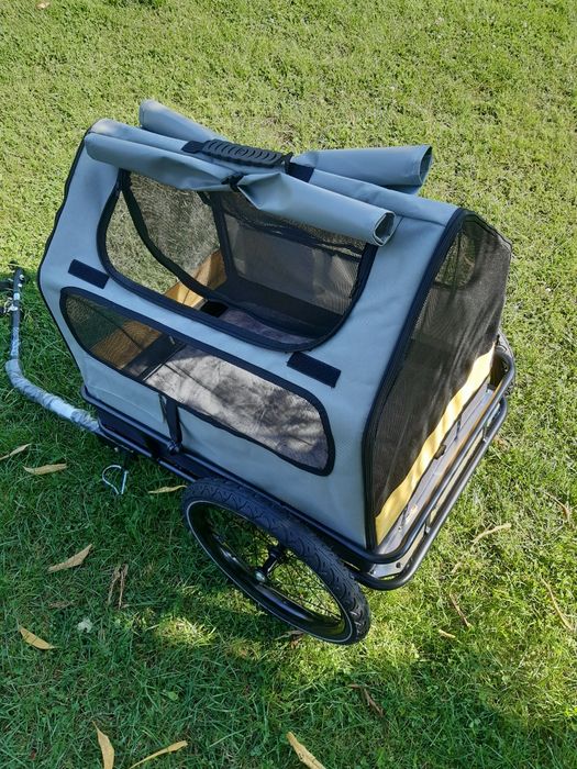 Przyczepka rowerowa dla psa zciągany kontener nowa