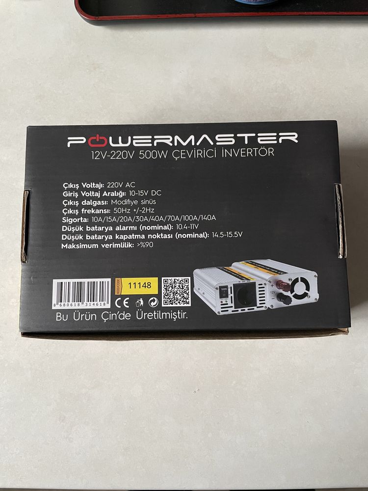 Инвертор 12-220 500Вт Powermaster новый