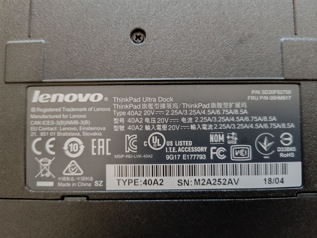 Stacja dokująca Lenovo ThinkPad