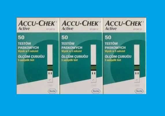 Accu-check active, 150 pasków testowych do pomiaru glukozy NOWE OKAZJA