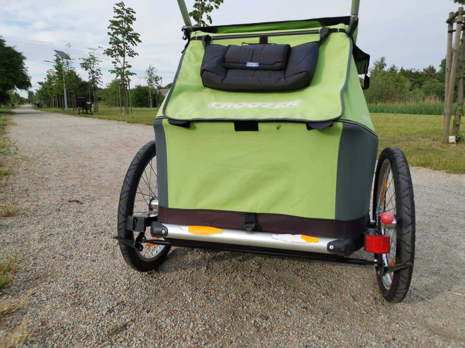Przyczepka rowerowa, wózek, funkcja biegowa Croozer, 2 osobowa, 3w1