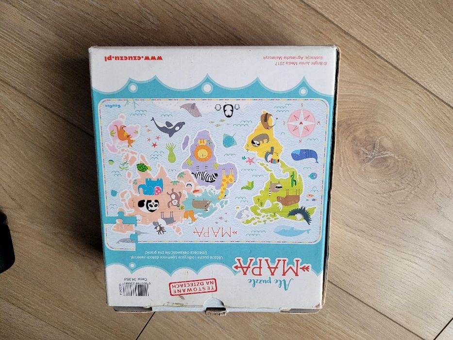 Czu Czu Ale puzzle Mapa Świata