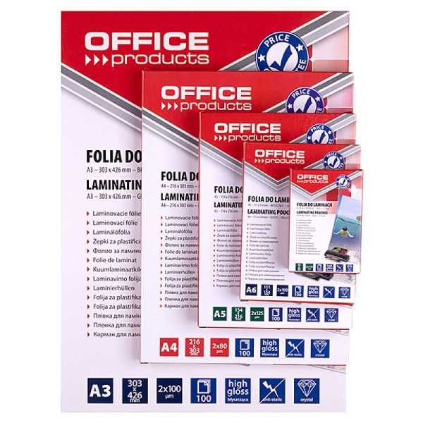 Folia do laminowania OFFICE PRODUCTS A3 100mic 100szt.