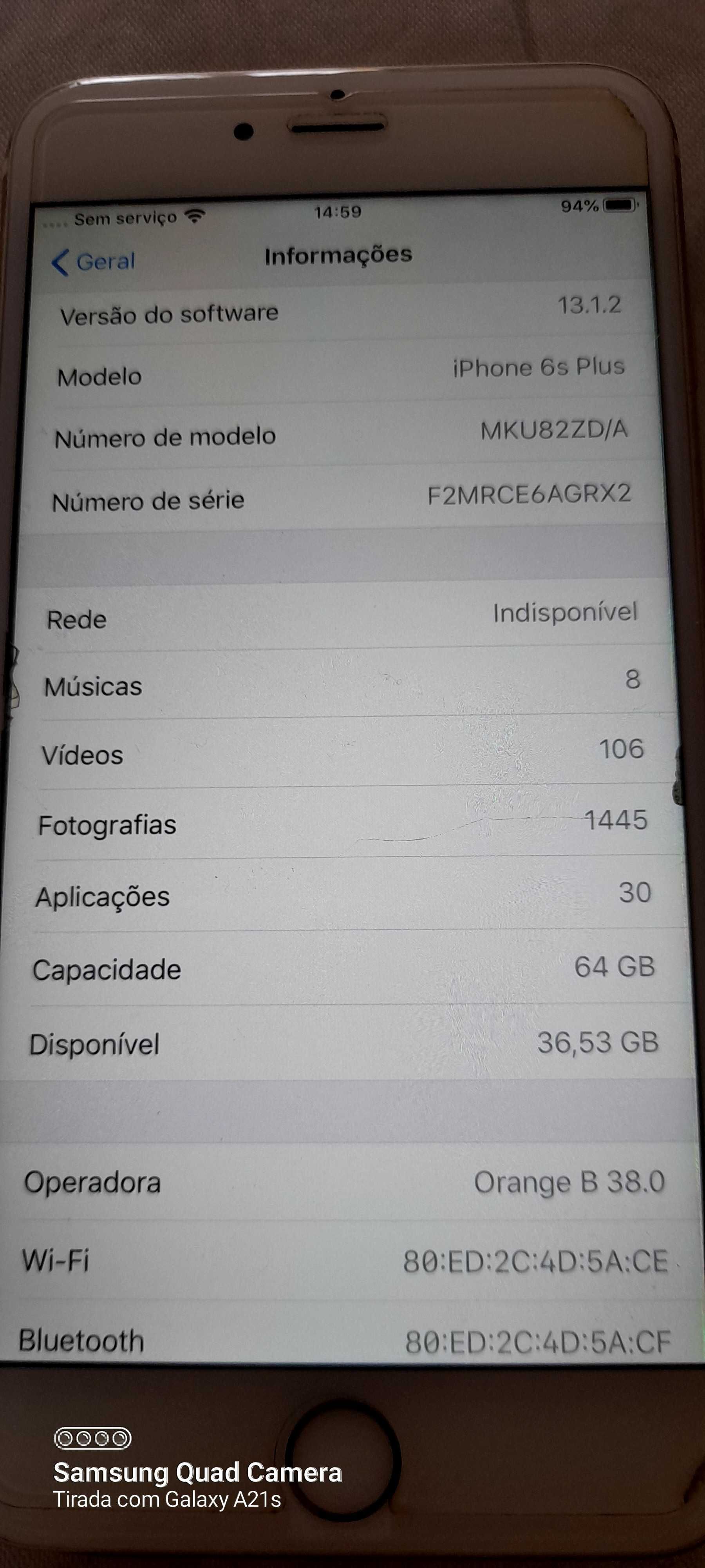 Iphone 6s plus 64 g