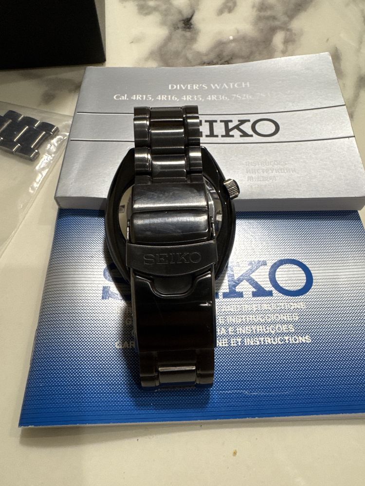 Relogio seiko save the ocean black ediçao limitada