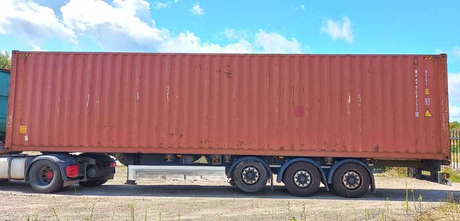 KONTENER MORSKI 40’HC 12-metrowy, podwyższony, używany, LĘBORK