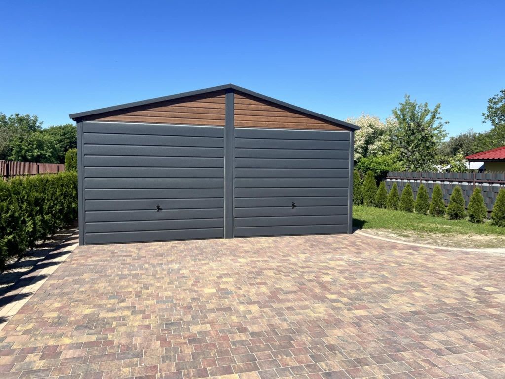 Garaze blaszaki garaz 6x6 plus 150 wiata