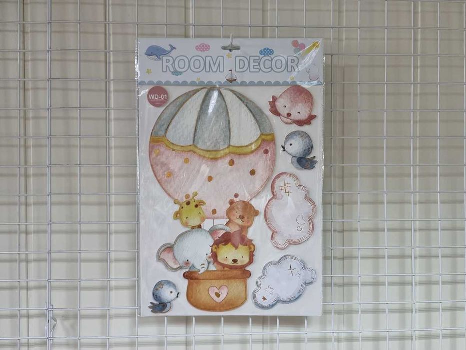 Naklejki piankowe na ścianę kolorowe zwierzątka na blisterze