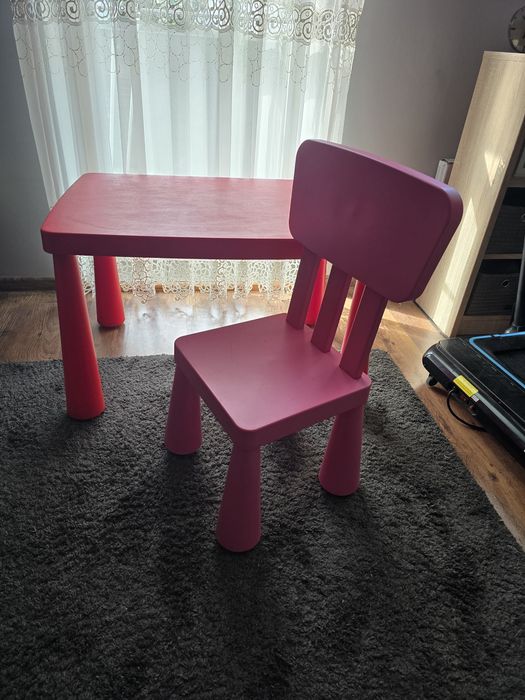Stół i krzesło IKEA Mamut Stolik