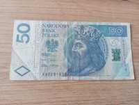 Banknot 50 zł Seria AA