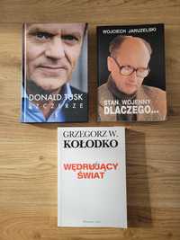 3 książki polityków - Tusk Jaruzelski Kołodko
