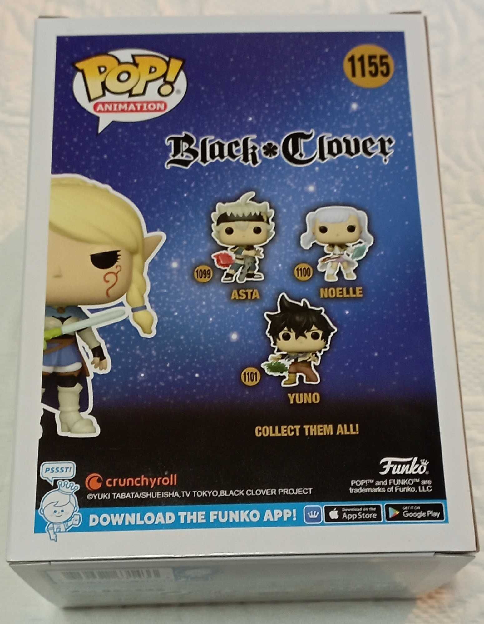 funko pop black clover 1155 charlotte (charla) chase