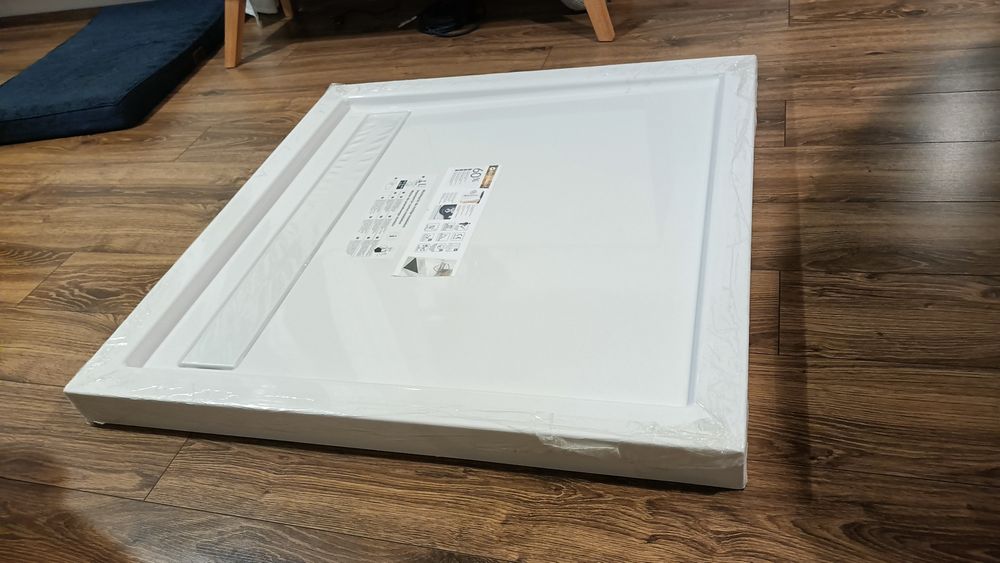 Brodzik SCHEDPOL Camparo 90 x 90 x 6.5 Kwadratowy Odpływ Liniowy