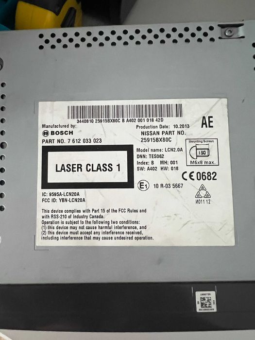 Conjunto de 2 rádios Bosch com GPS para Nissan Juke, Qashqai, Note