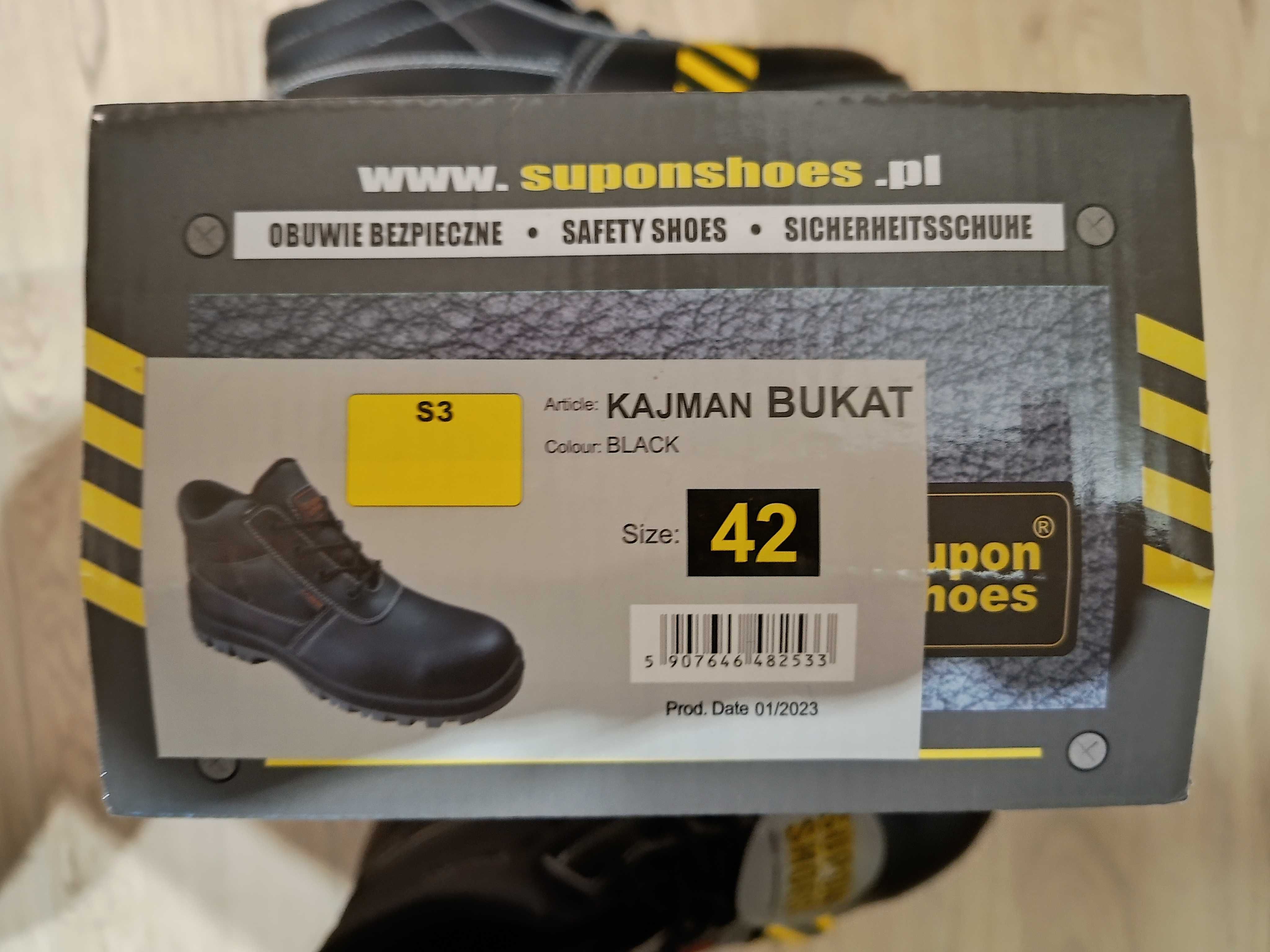 Buty ochronne Trzewik KAJMAN S3 rozmiar 42