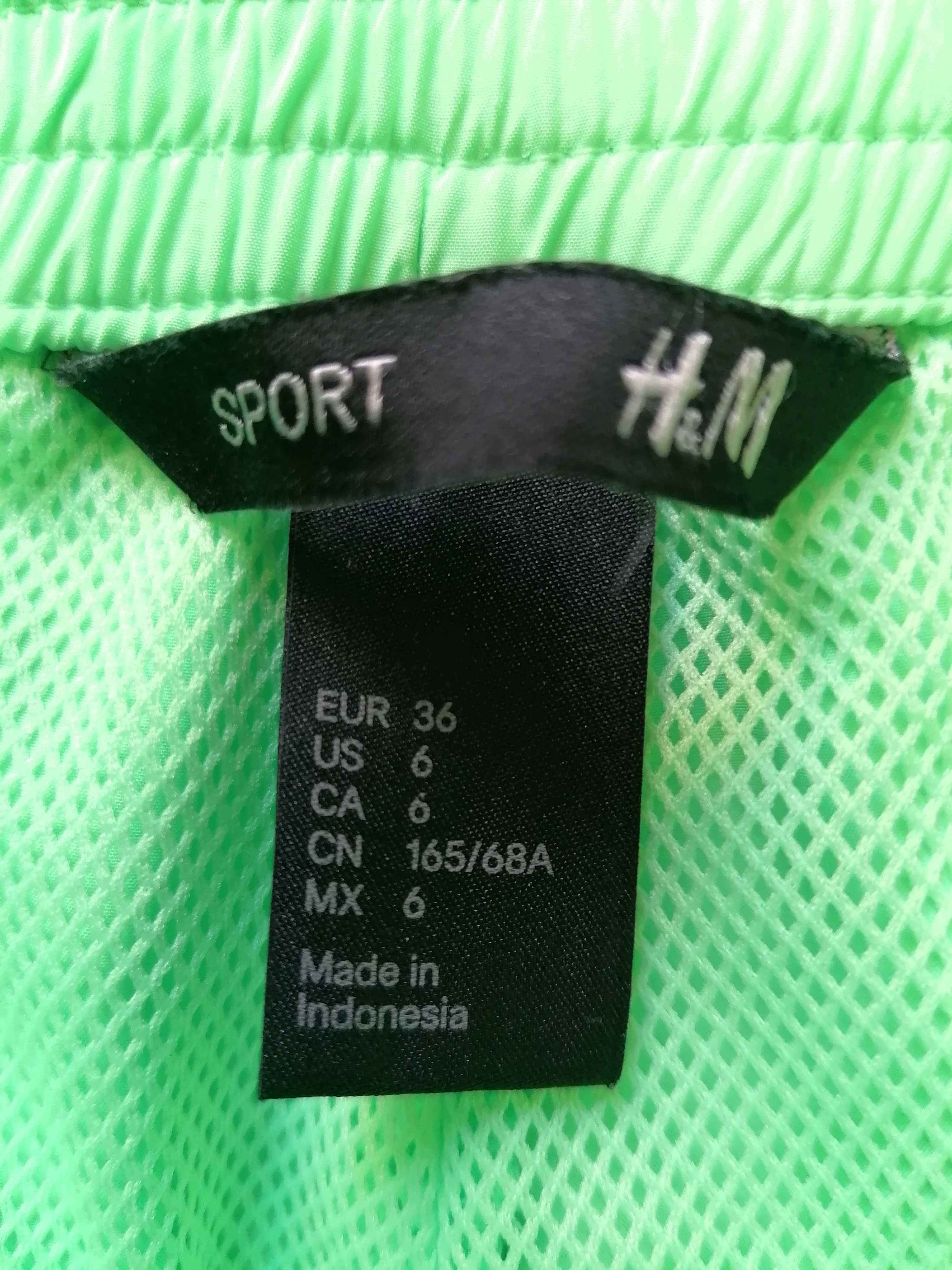 krótkie spodenki sportowe, H&M, rozmiar 36