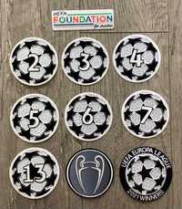 Patchs badge emblema Champions league real Madrid Benfica Porto
