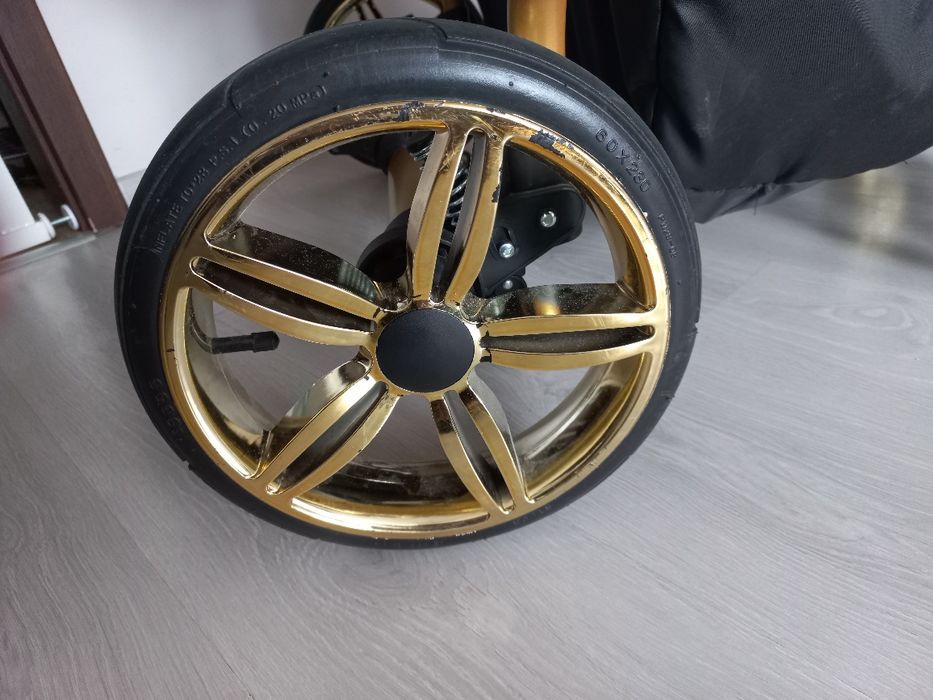 Wózek bliźniaczy 3w1 Duet Lux Gold , foteliki isofix 
dwa f