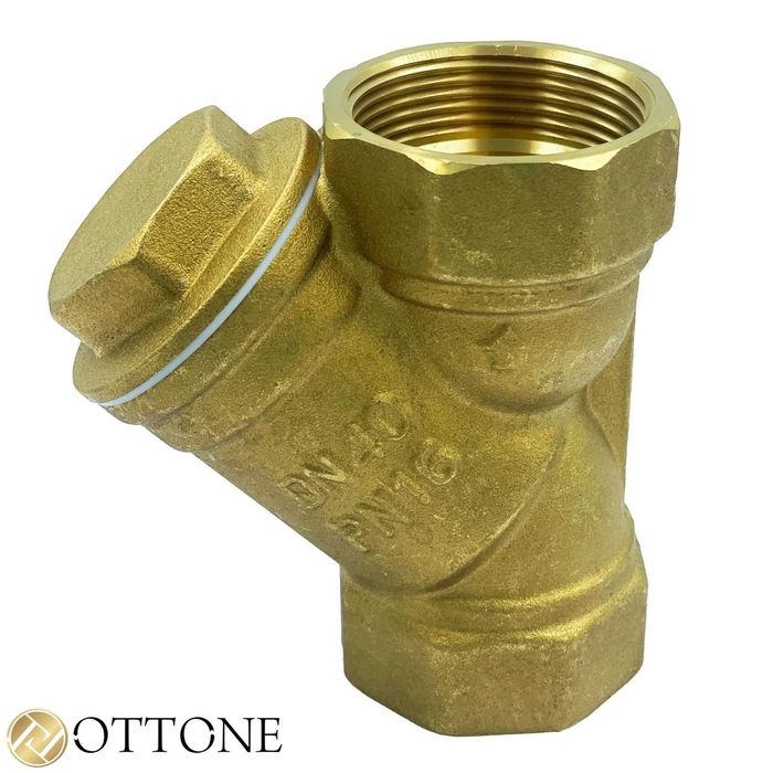 Filtr Skośny Siatkowy Osadnikowy Do Co Wody Z Magnesem Mosiężny 3/4''