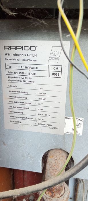 Газовий котел rapido 23,6 квт