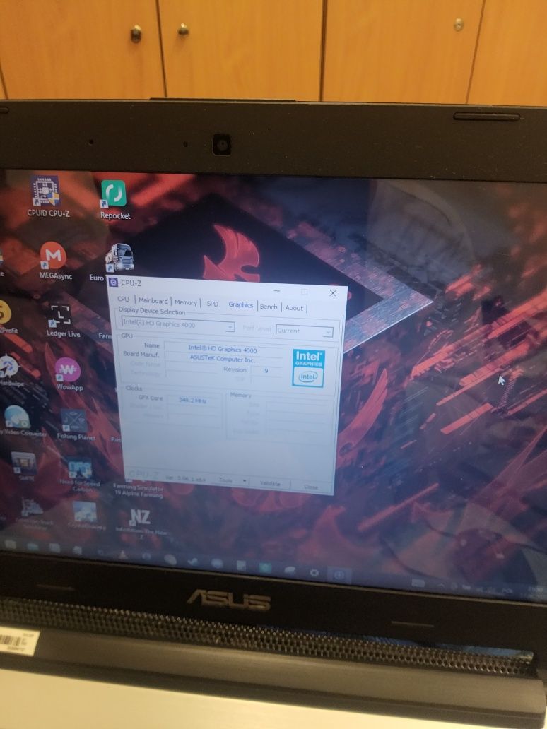 Laptop asus 12 GB RAM K46CA