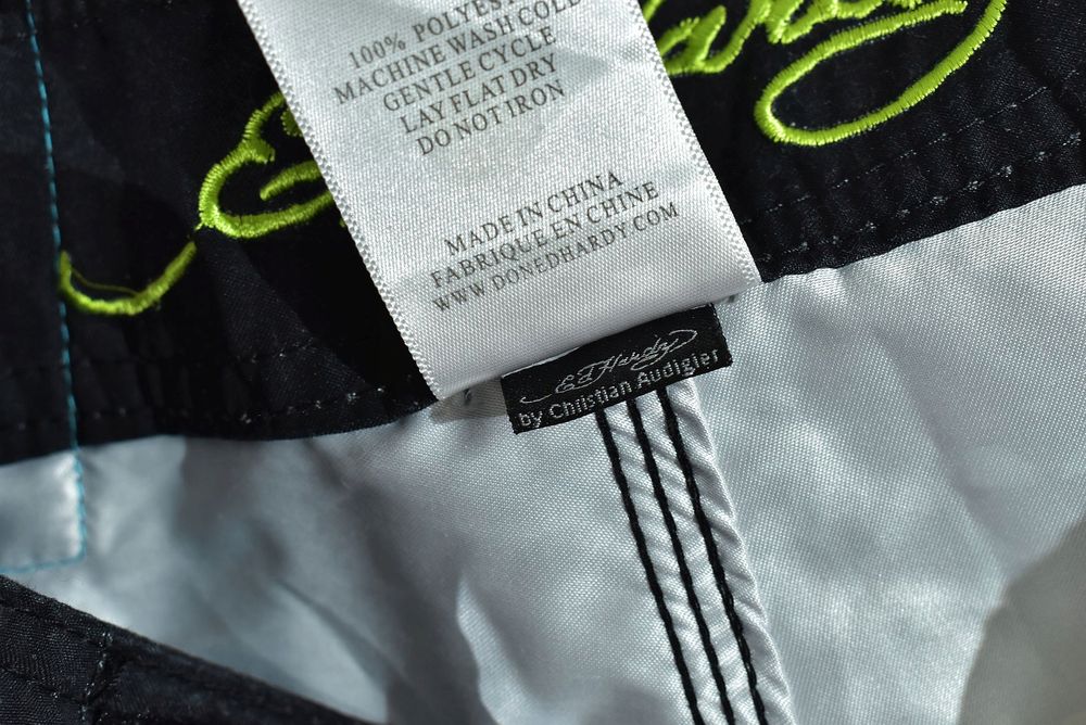 Ed Hardy Spodenki Męskie Luźne Logowane 31