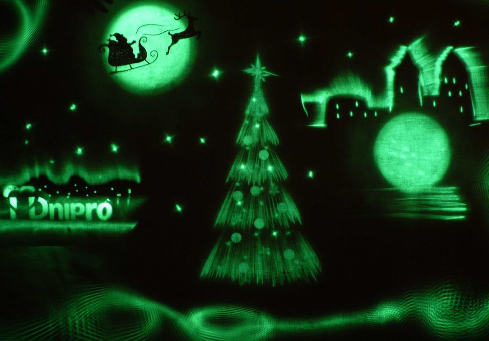 Пісочна анімація відео ролик Малювання світлом шоу Новий рік подарунок