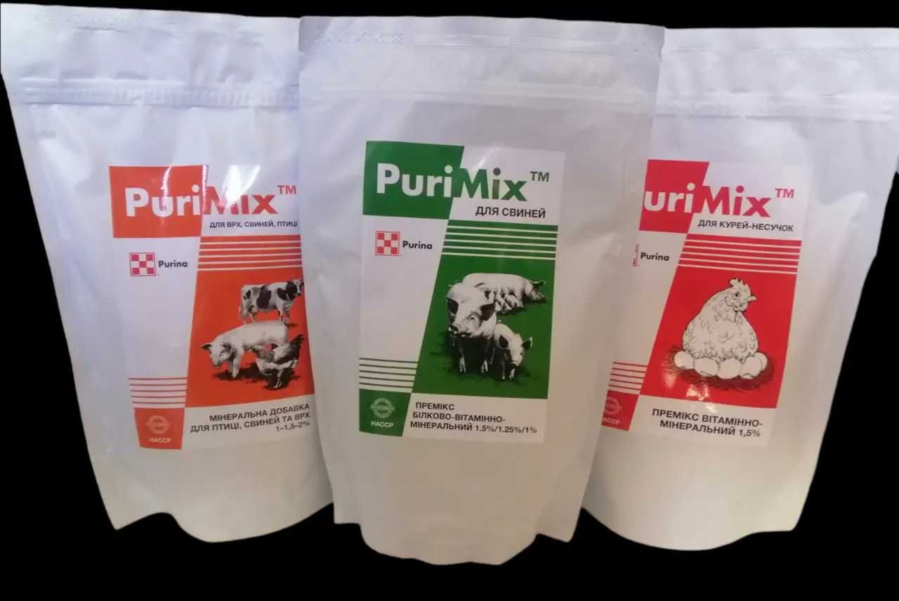 Purimix мінеральна добавка для птиці свиней та ВРХ