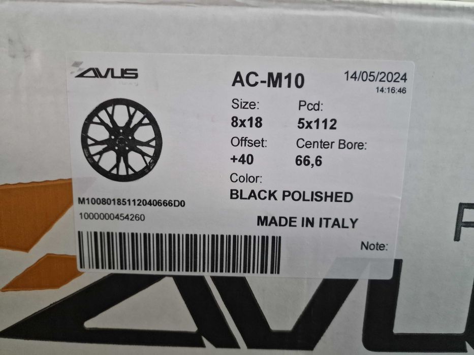 Nowe alufelgi AUDI 18" 5x112 A3 A4 A6 Q2 Q3 TT - Czarne