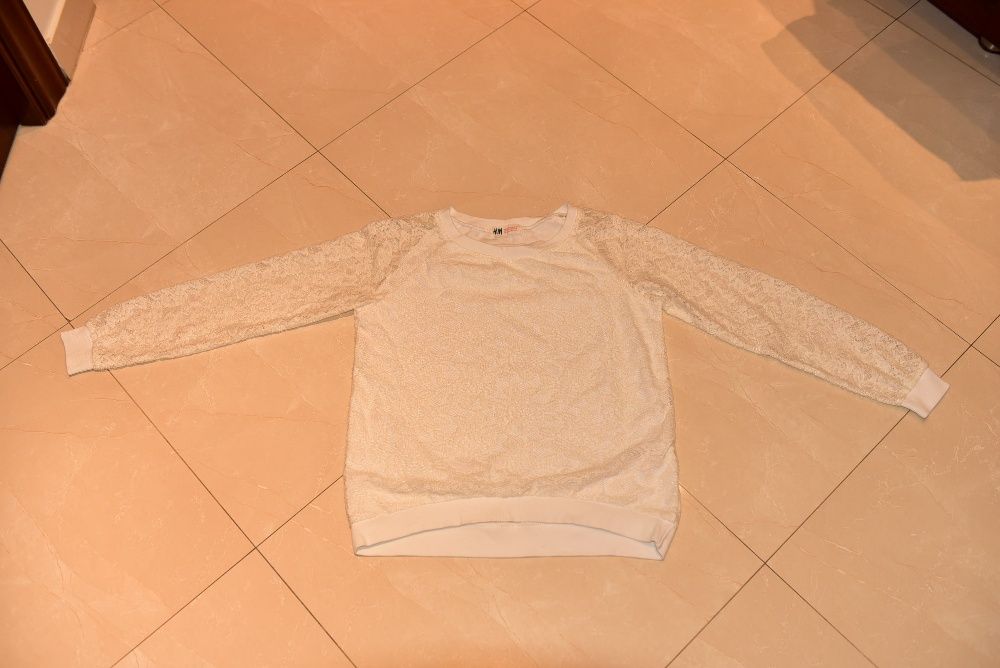 H&M śliczna koronkowa bluzeczka dla dziewczynki 146/152 cm 10-12 lat