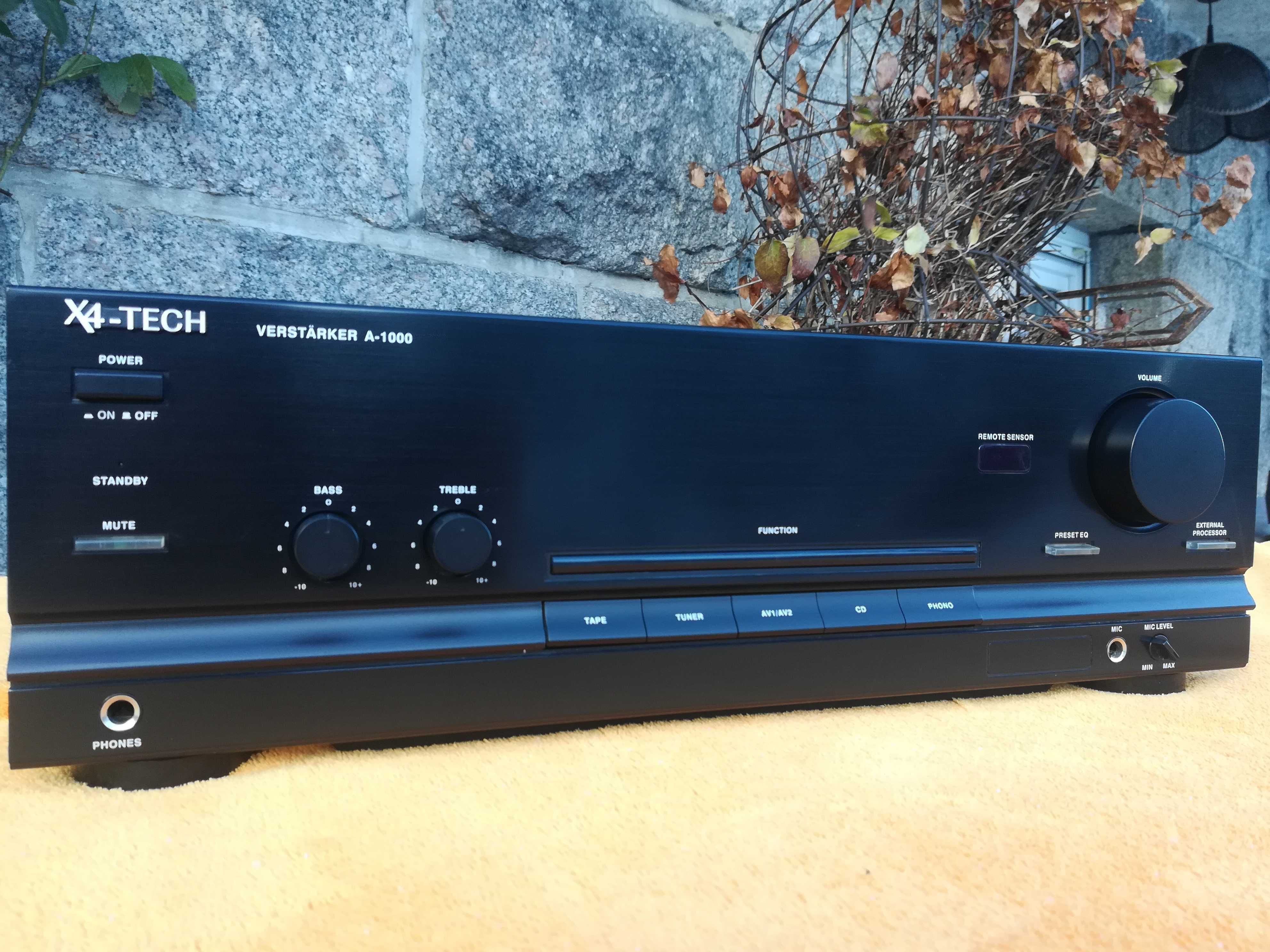 X4-TECH A-1000 Niemiecki Wzmacniacz Zintegrowany Stereo hi-fi