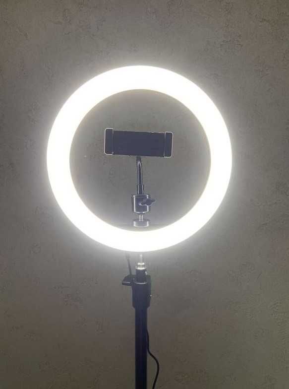 Кольцевая LED лампа + ШТАТИВ 2 метра! Набор блогера 2в1. Яркая!