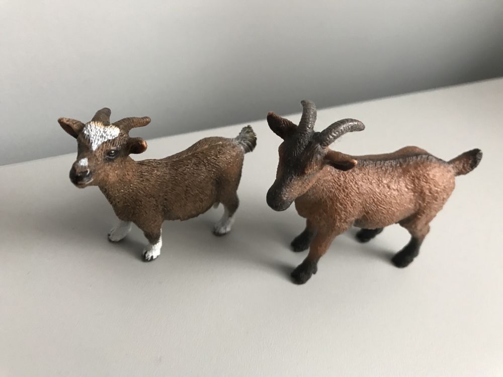 Schleich, koza i koza karłowata, 2 figurki