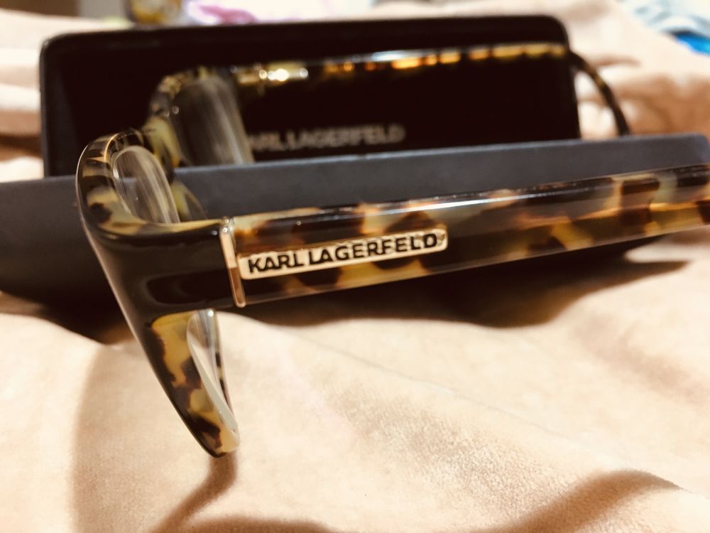 Karl  Lagerfeld okulary korekcyjne ramki etui oryginalne