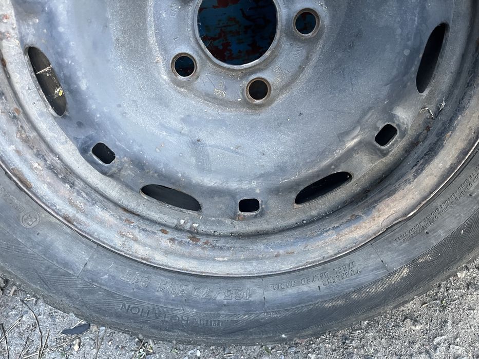 Диски r14 5/100 fabia/polo в комплекте с резиною