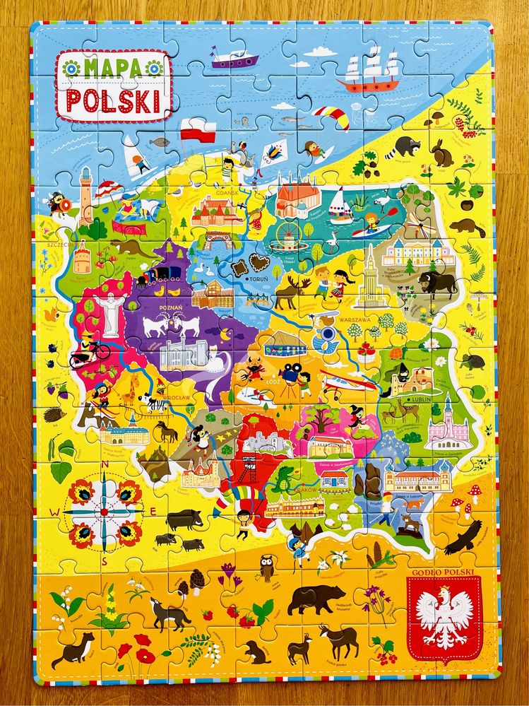 PUZZLE 5+ Mapa Polski (CzuCzu)
